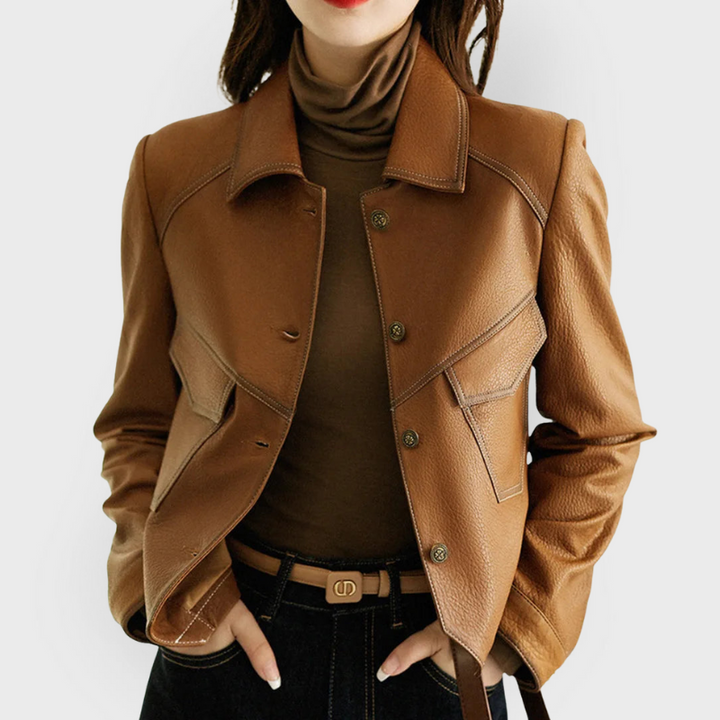 Cristina | | Leather jacket for spring