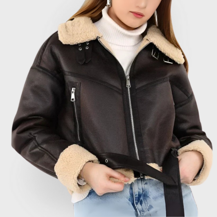 Corina | Versatile Breathable Leather Jacket