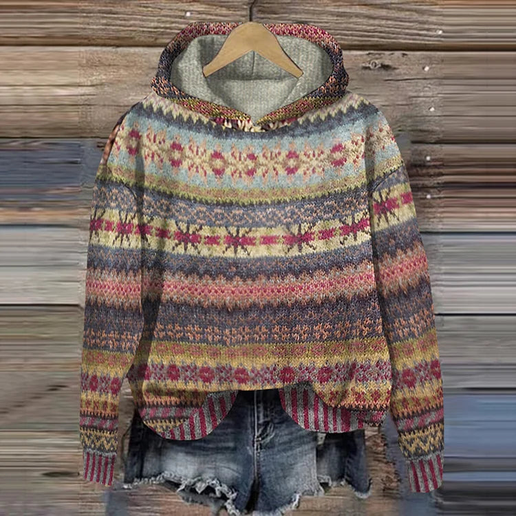 Patricia™ | Timeless patterned hoodie