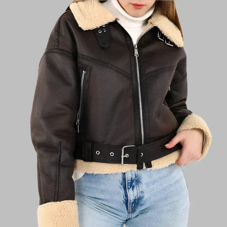 Corina | Versatile Breathable Leather Jacket