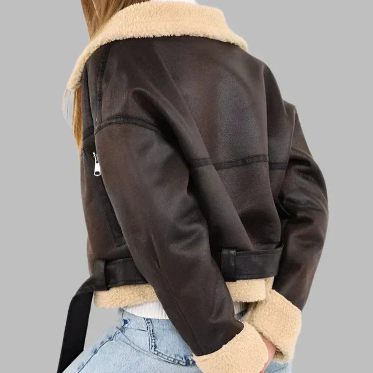 Corina | Versatile Breathable Leather Jacket