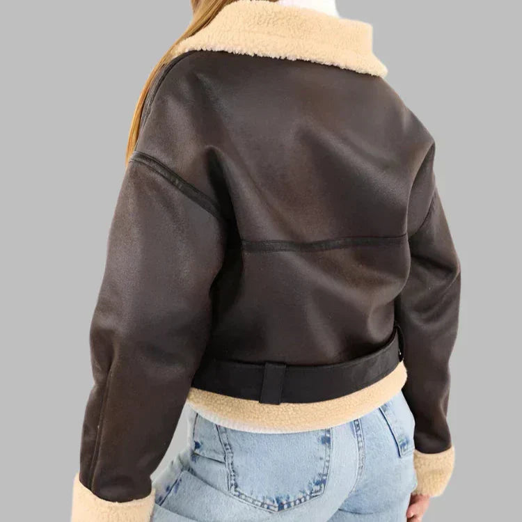 Corina | Versatile Breathable Leather Jacket