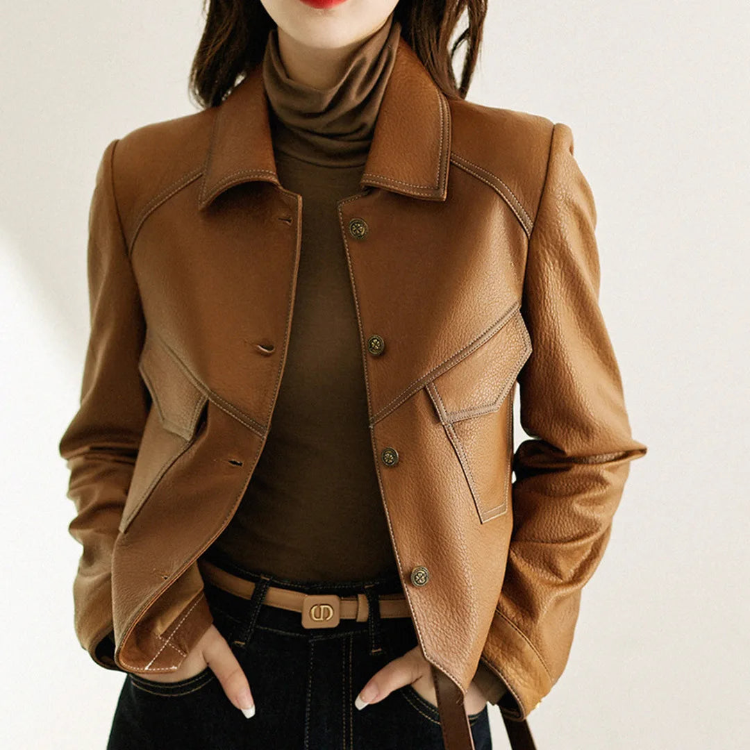 Cristina | | Leather jacket for spring