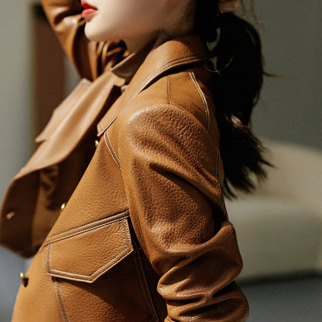 Cristina | | Leather jacket for spring