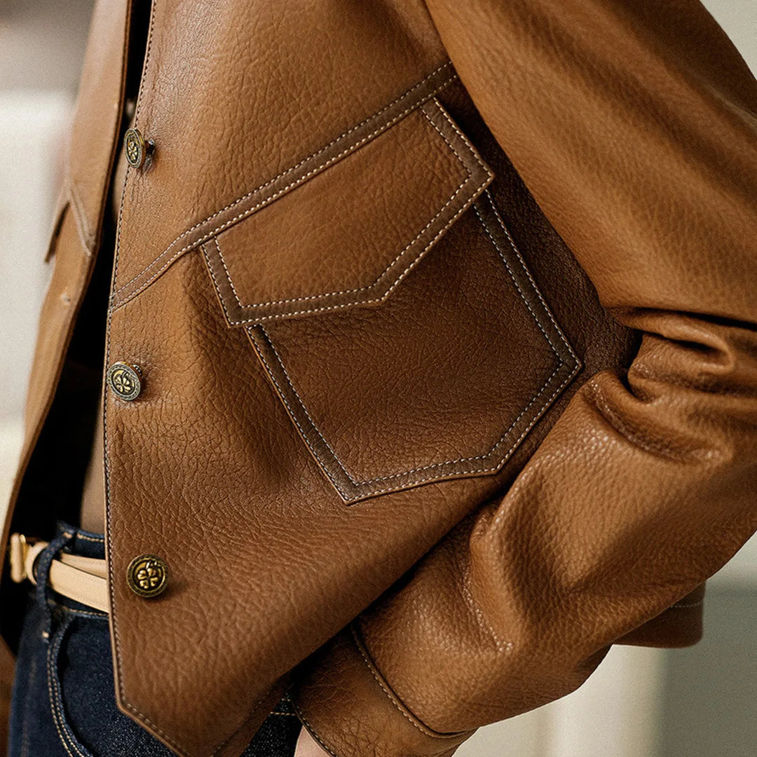Cristina | | Leather jacket for spring